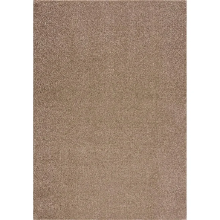 SANAT Kurzflor Teppich Wohnzimmer - Uni Modern Teppiche fürs Schlafzimmer, Arbeitszimmer, Büro, Flur, Kinderzimmer und Küche - Beige, 200x290 cm – Bild 2