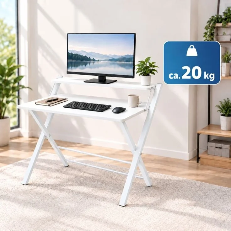 Relaxdays Klappbarer Schreibtisch Monitoraufsatz – Bild 7