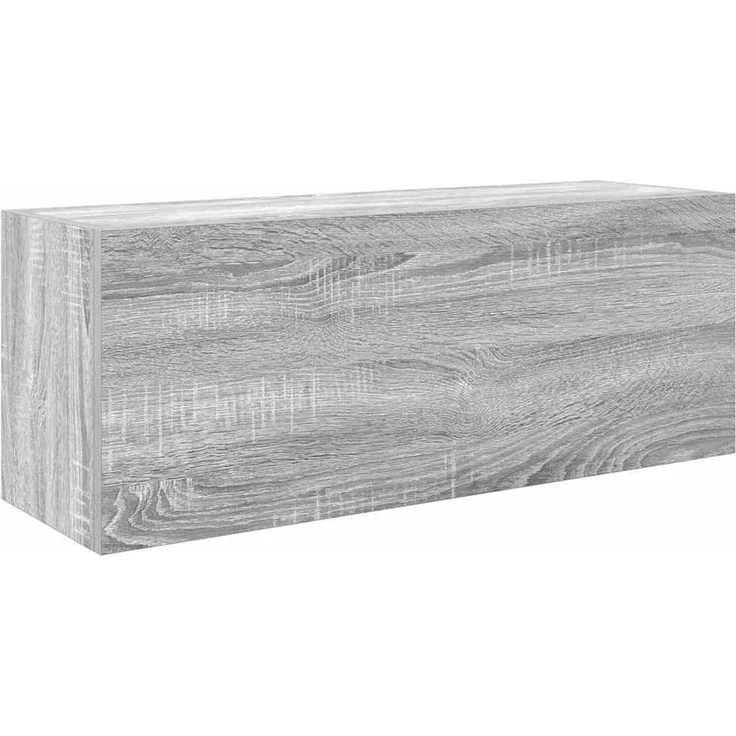 Bad-Wandschrank Grau Sonoma 80 x 25 x 30 cm Holzwerkstoff – Bild 2