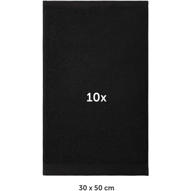 Blumtal Gästehandtücher Premium 10er Set Gästehandtücher rechteckig 30x50cm, Frottee (10-St), Handtücher Set, 100% Baumwolle – Bild 2