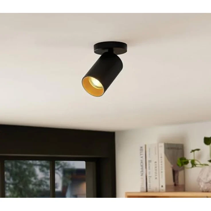 Arcchio Wandstrahler, Deckenstrahler aus schwarzem Aluminium, 350° drehbar, 90° schwenkbar, 1x GU10 ohne Leuchtmittel – Bild 3