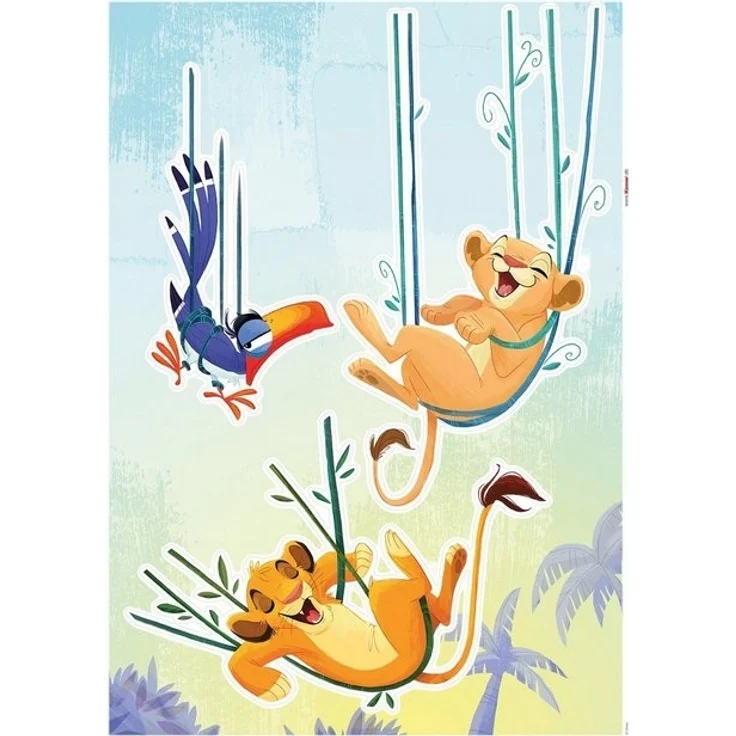 Komar Wandtattoo Lion King Relax - Größe 50 x 70 cm (3 St), selbstklebend, Wandsticker, Kinderzimmer – Bild 4