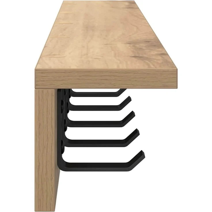 Wandmontierter nachttisch, Wandregal Artisan-Eiche 80 x 10,5 x 10,5 cm – Bild 6
