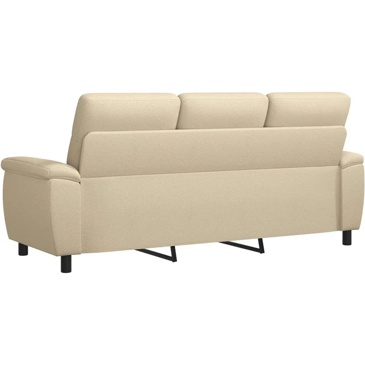 vidaXL Sofa Creme 214 x 90 x 95 cm Stoff 42040971 – Bild 4