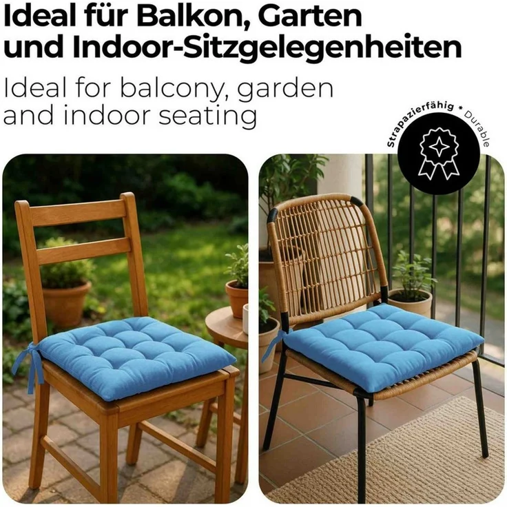etérea Himmlische Qualität Sitzkissen etérea Sitzkissen Stuhlkissen Basic Auflage und – Bild 4