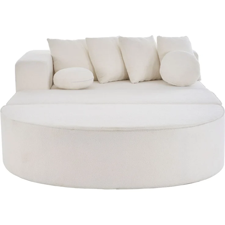 ZUBALIYA Modulares Sofa mit Chenille - Bezug, mit breiten Armlehnen, modular aufgebaut, mit Schaumstoffpolsterung – Bild 16