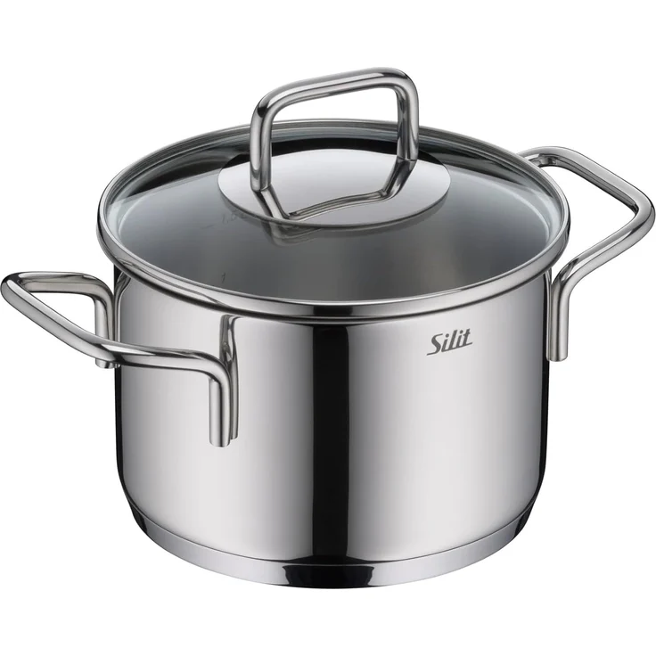Silit Topf-Set Extra Cook Induktion, Kochgeschirr-Set mit Glasdeckel, Innenskalierung, Edelstahl 18/10 (Set, 7-tlg, 3x Kochtöpfe 16/20/24 cm mit Deckel, 1x Stielkasserolle 16 cm), SiliTherm Universalboden, breiter Schüttrand, spülmaschinengeeignet – Bild 6