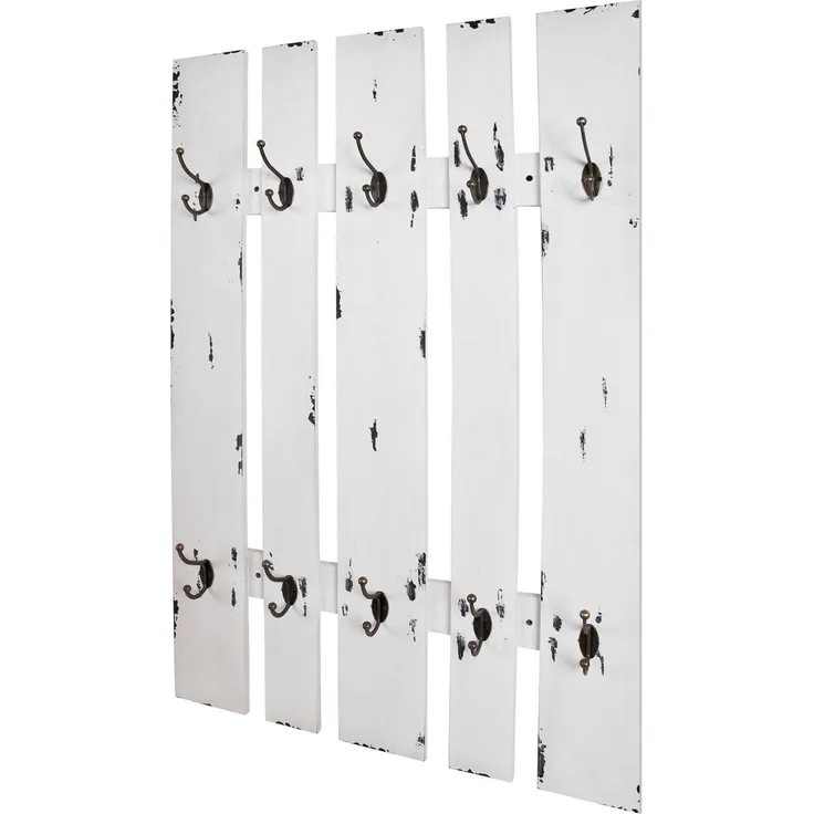 HAKU Möbel Wandgarderobe - weiß - H. 100cm x B. 65cm - HAKU-32350