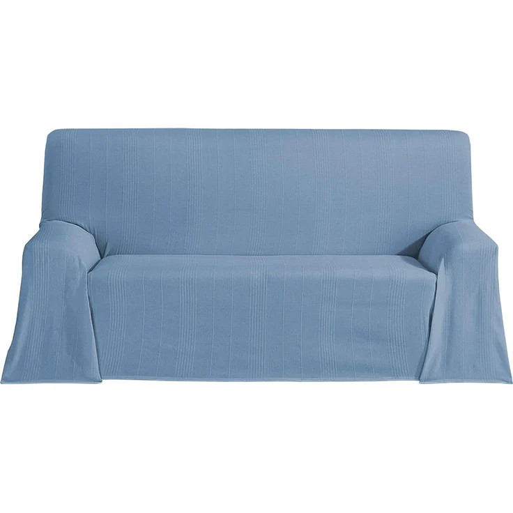 ECOMMERC3 Mehrzweck-Tagesdecke, Größe 300x260 cm, für Sofa oder Bett, Blaue Mehrzweck-Tagesdecke, dekorativ für Sofa, Bett, Sofaüberwurf, leicht und elegant, Blau