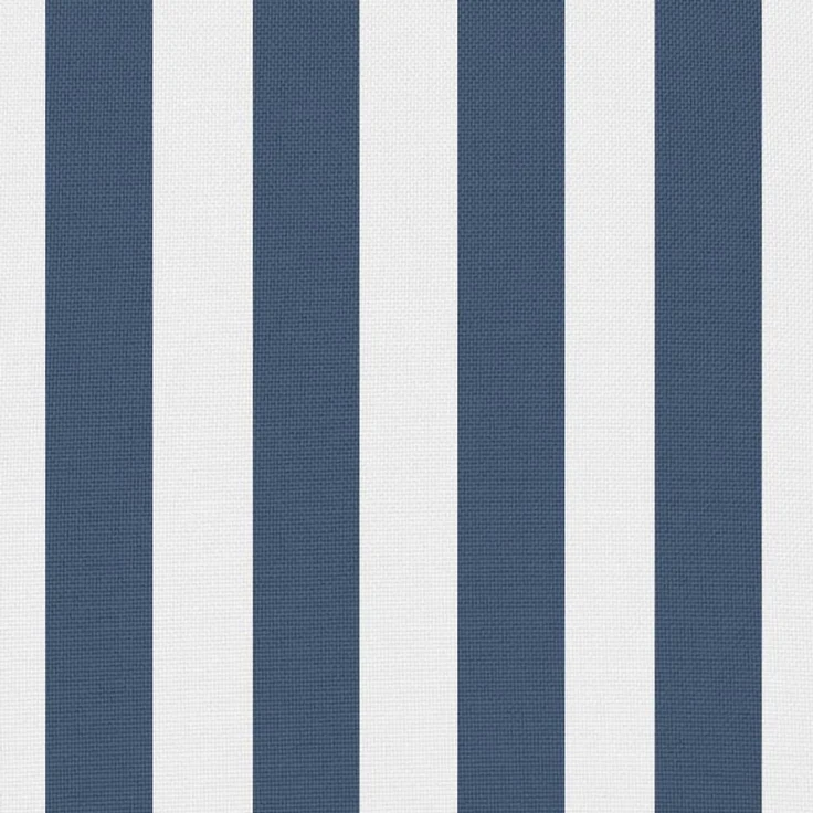 vidaXL Gartenkissen 2 Stk. Streifenmuster 45 x 45 cm Marineblau 132306 – Bild 4