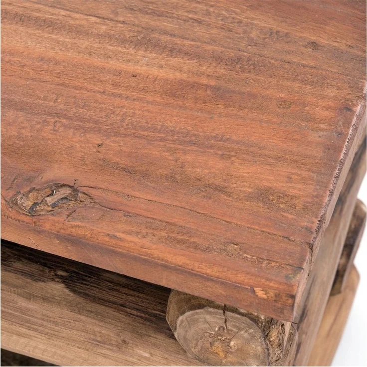 DESIGN DELIGHTS Hocker HOCKER "BLOCK 38", 30x30x39cm (BxTxH), Altholz Holz massiv, Sitzhock – Bild 3