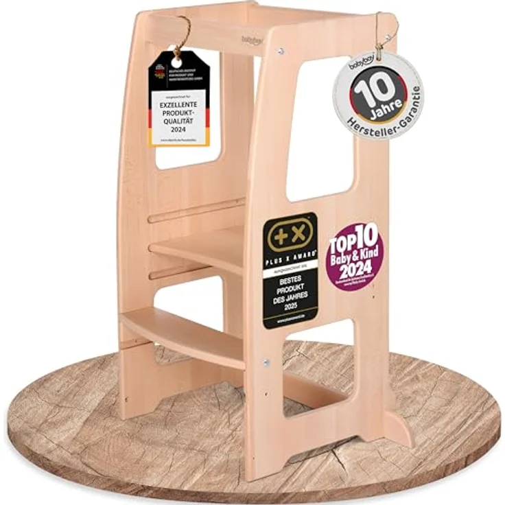 babybay Lernturm Littlefoot, natur lackiert – Bild 2