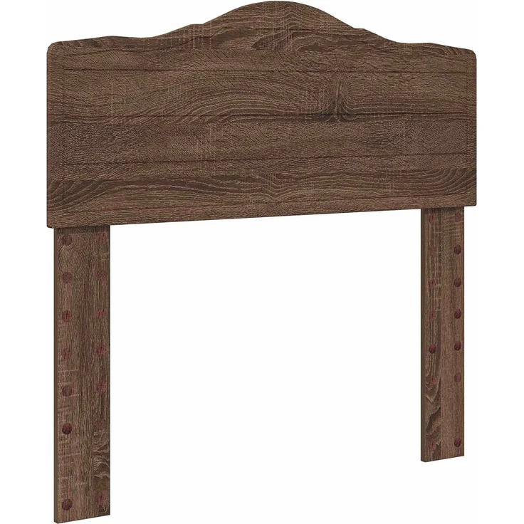vidaXL Bettrahmen Braun Eichen-Optik 90 x 190 cm Massives Kiefernholz 3412958 – Bild 5