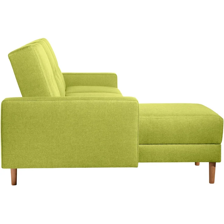 Funktionssofa mit Hocker Kattie Flachgewebe apfel – Bild 7