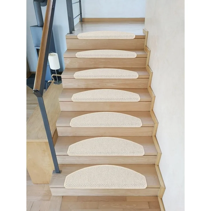 Metzker® Stufenmatte Stufenmatten Göteborg Halbrund, halbrund, Höhe: 8 mm, 16 Stück - Hellbeige – Bild 2