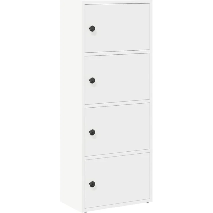 vidaXL Bücherregal Weiß 40x24x102 cm Holzwerkstoff 860373 – Bild 2