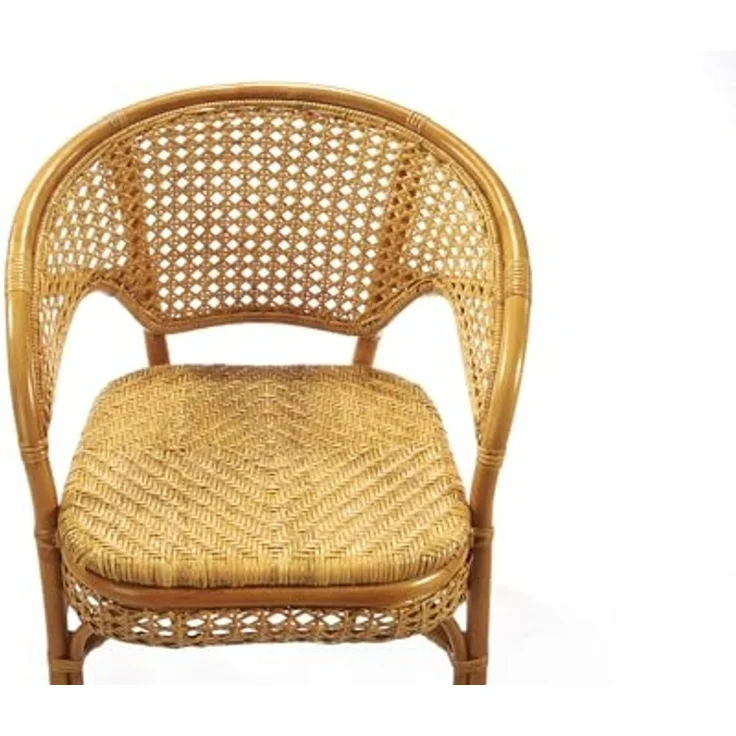 Kobolo Rattanstuhl Stuhl Sessel -NIMES- mit Wiener Geflecht (aus Rattan) – Bild 3