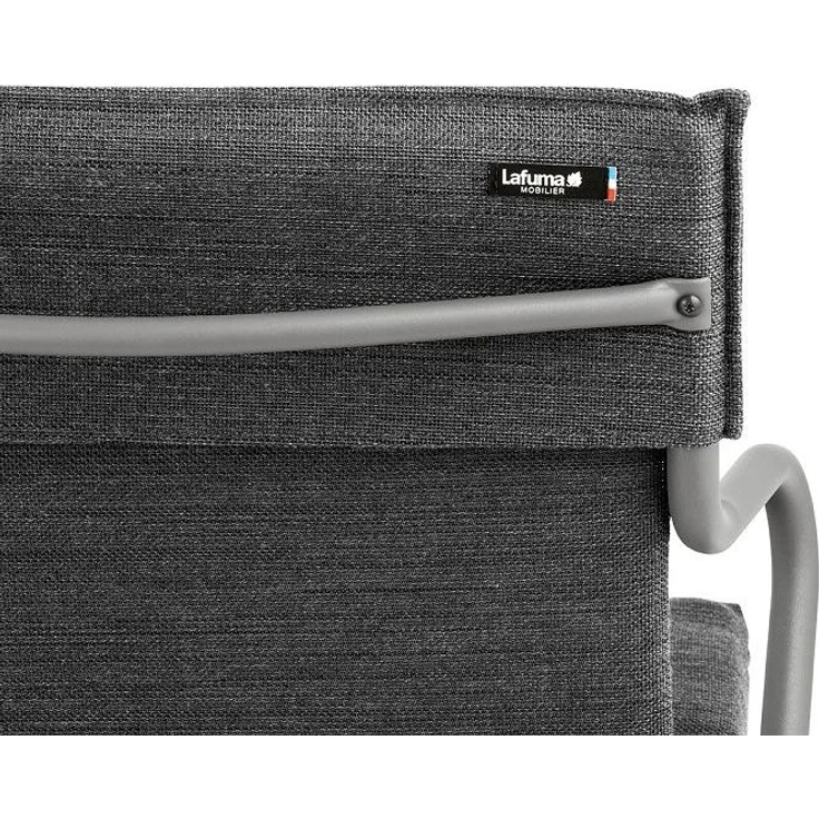 Stuhl mit Armlehne ANCONE Onyx / Gestell Titane – Bild 5