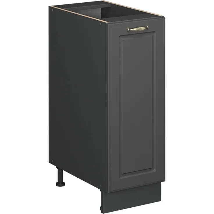 Apothekerschrank Fame-Line Anthrazit-Gold Landhaus 30 cm , AP Marmor Vicco