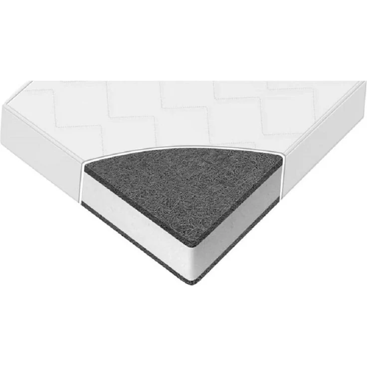 Lorelli Matratze Eco Tex 120 x 60 cm antiallergisch Bezug waschbar Schaumstoff weiß uni – Bild 3