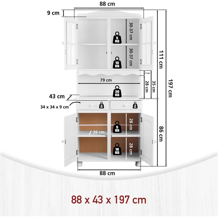 Buffet VALENCIA Kiefer massiv – Bild 8