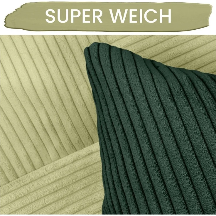 Amilian Kissenhüllen - 4er Set Kissenbezug, Kissenbezüge - Zierkissenbezüge, (4 Stück), 40x40 cm, Kissenhülle für Sofakissen, Dekokissen, Zierkissen, Kissen – Bild 2