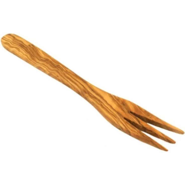 Olivenholz-erleben Tafelgabel 3-zackige Gabel aus Olivenholz (L30 cm) (1 Stück), antibakterielle Wirkung – Bild 5