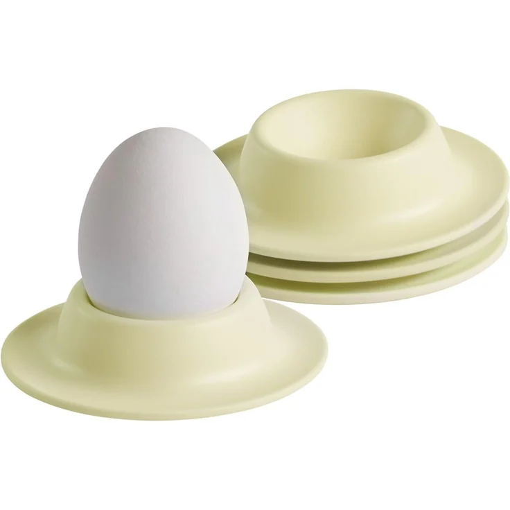 APS 85297 - EGGY - Eierbecher 4er Set, 8,50x8,50, Höhe 4,50 cm, Melamin, gelb matt – Bild 1