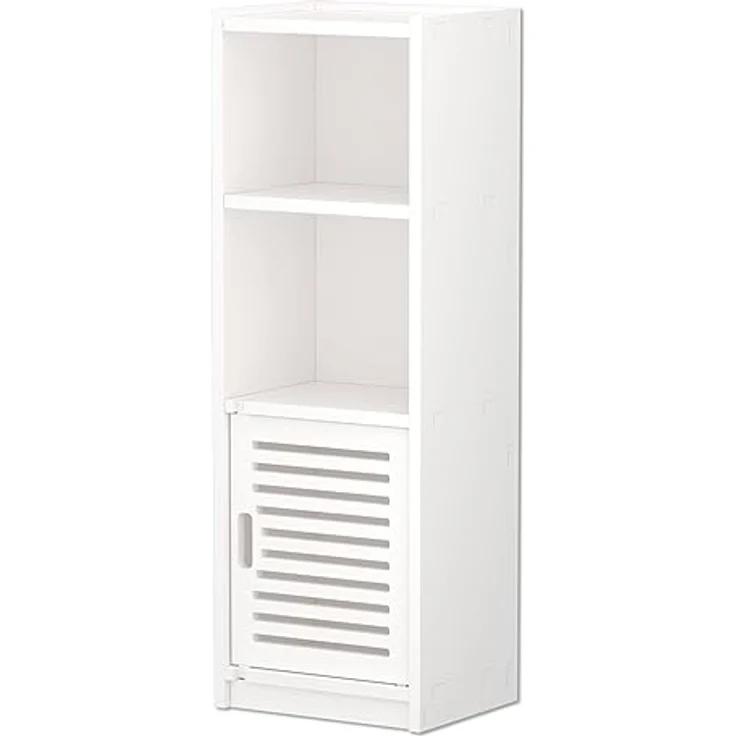 Dripex Badezimmerschrank, Badschrank schmal, Toilettenschrank, Beistellschrank für Bad, Flur, Küche, Wohnzimmer, 80 x 25 x 22 cm,weiß – Bild 7