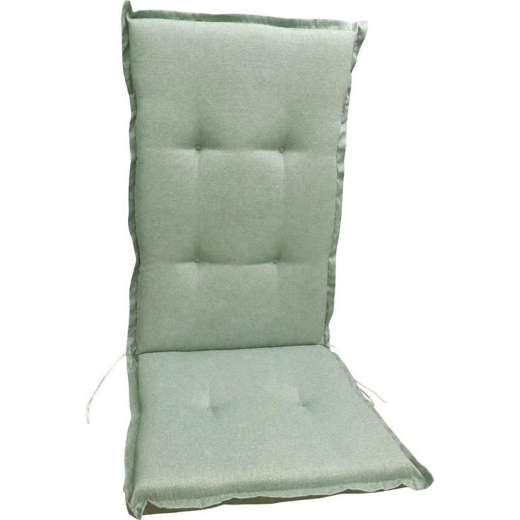 BURI 2x Auflagen Set Hochlehner für Gartenstühle 119x49x6cm Sesselauflagen Polster UV Lichtecht - Gartenstuhlauflagen Stuhlkissen mit Dicker Schaumstoff Füllung (Dunkelgrün) – Bild 9