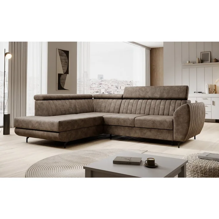 Muffo Ecksofa Spectre, mit Bettkasten, mit Schalffunktion