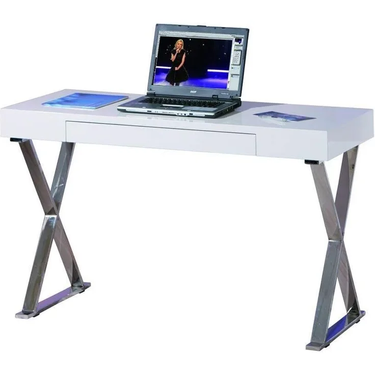 'Grace' Schreibtisch mit Schublade, weiß, 120 x 75 x 55 cm