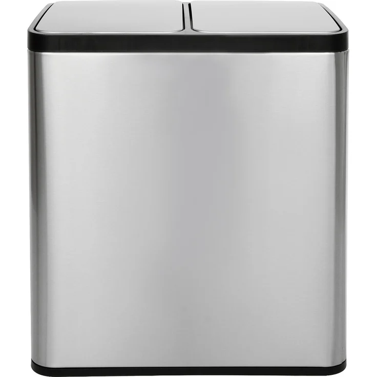 Gardissimo RUBI XL Duo Mülleimer Edelstahl Abfalleimer Treteimer 2x30 Liter – Bild 4
