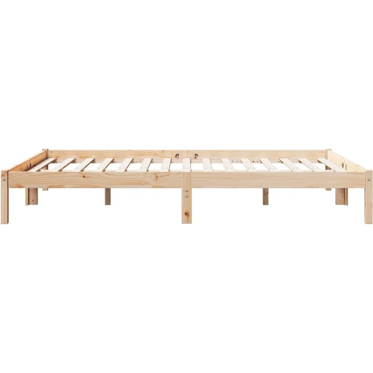 vidaXL Massivholzbett Extra Lang ohne Matratze 140x210 Kiefernholz 852406 – Bild 6