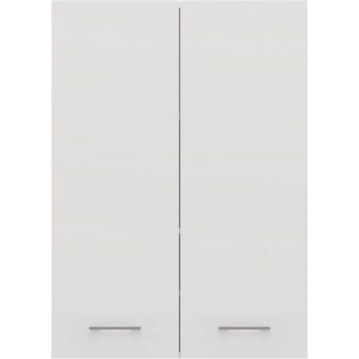 ibonto BADSCHRANK POLA Hochwertige laminierte Platte Weiß 64 cm Breite (H 90 x T 30 x B 64 cm) – Bild 4