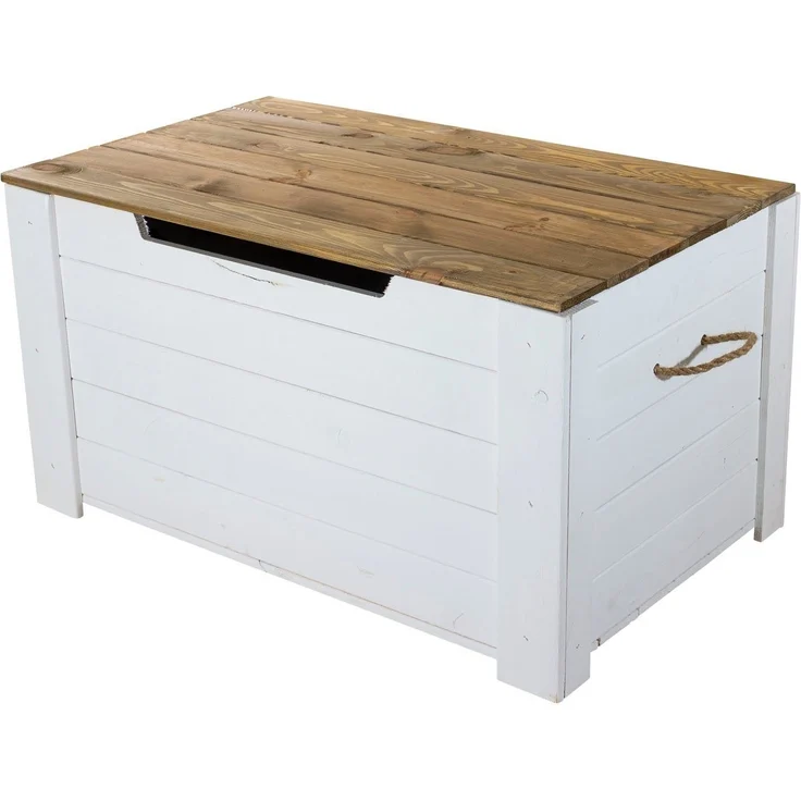 Kistenkolli Altes Land Allzweckkiste Holztruhe Pascale mit Deckel Schatztruhe Wohnzimmertisch Holztisch (Spar-Set, 1er Set) – Bild 1
