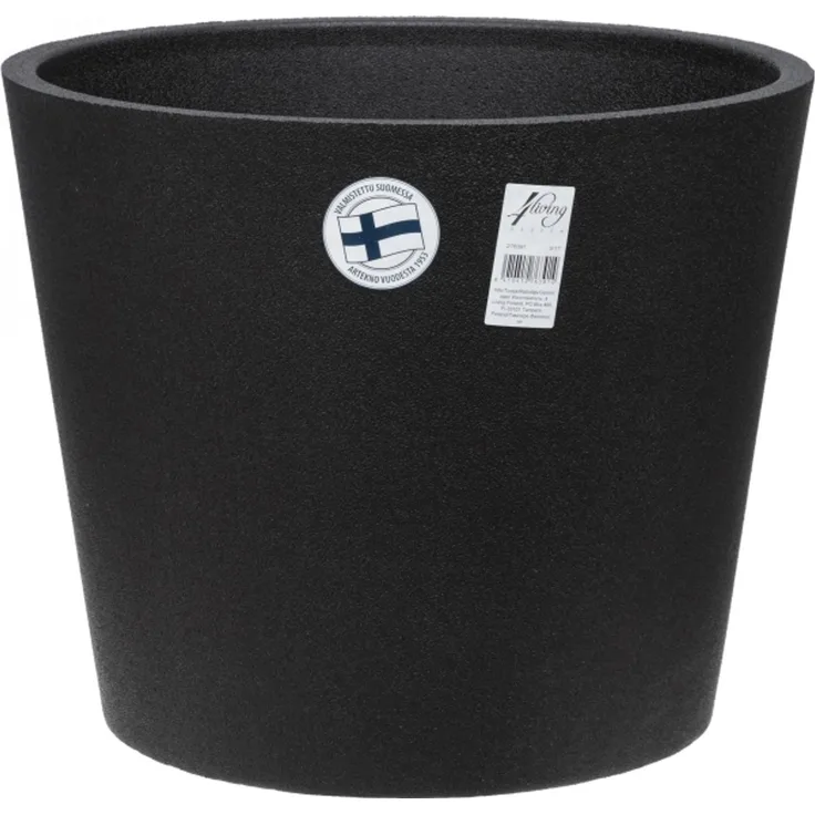 4Living Thermo Classic Blumentopf Ø 60 cm schwarz