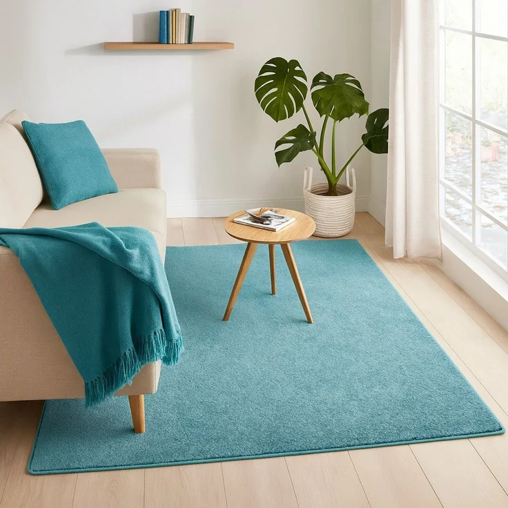 Snapstyle Veloursteppich Hochflor Velours Teppich Mona, Rechteckig, Höhe: 16 mm – Bild 5