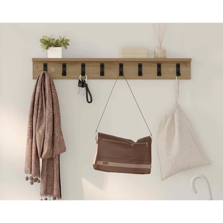 Wandmontierter nachttisch, Wandregal Artisan-Eiche 80 x 10,5 x 10,5 cm