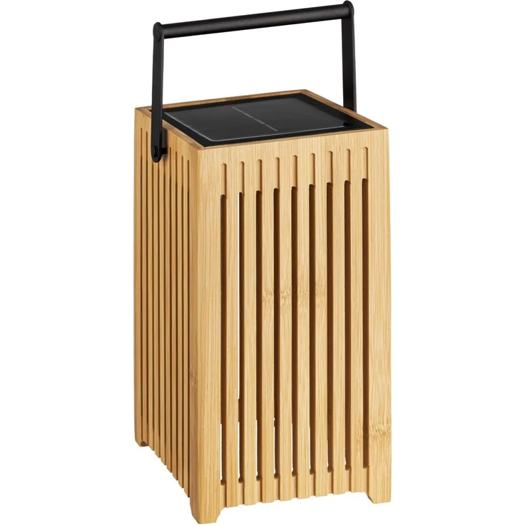 Ambia Garden 'SOLARLEUCHTE' Solarleuchte, Holz braun, 10 x 18 x 10 cm, Outdoor – Bild 8