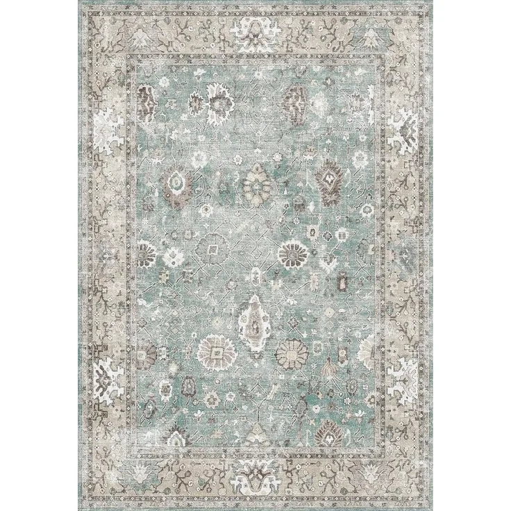 Bamyum Teppich Zuleo Teppich mit Chenille-Druck, Waschbarer, Antibakteriell Teppich, Einzelstück