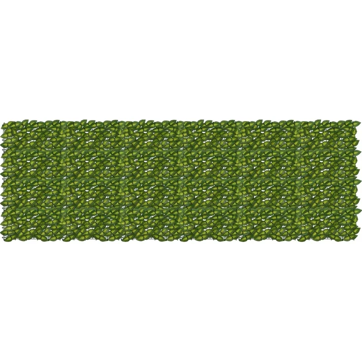 vidaXL Balkonsichtschutz mit Blättern Grün und Gelb 300 x 100 cm 42040673 – Bild 1