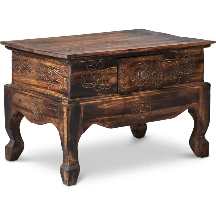 livasia Couchtisch livasia Couchtisch aus Bali, nachhaltig, handgefertigt, 59x39cm, handgefertigt