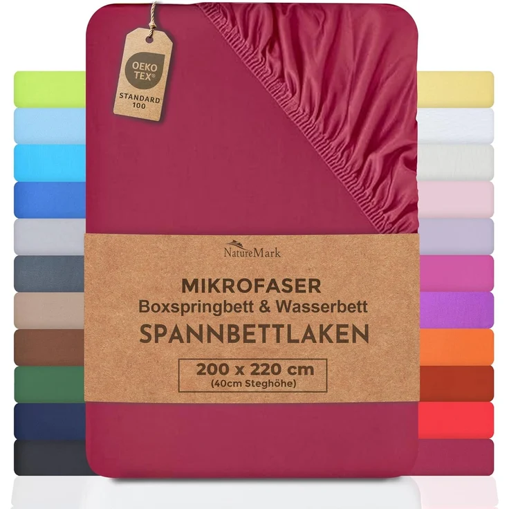 NatureMark Waschhandschuh Waschhandschuhe 500 gsm (10er-Set), 100% Baumwolle (10-St), Premium Frottier Waschhandschuhe, 15x21cm, Apfel grün – Bild 1