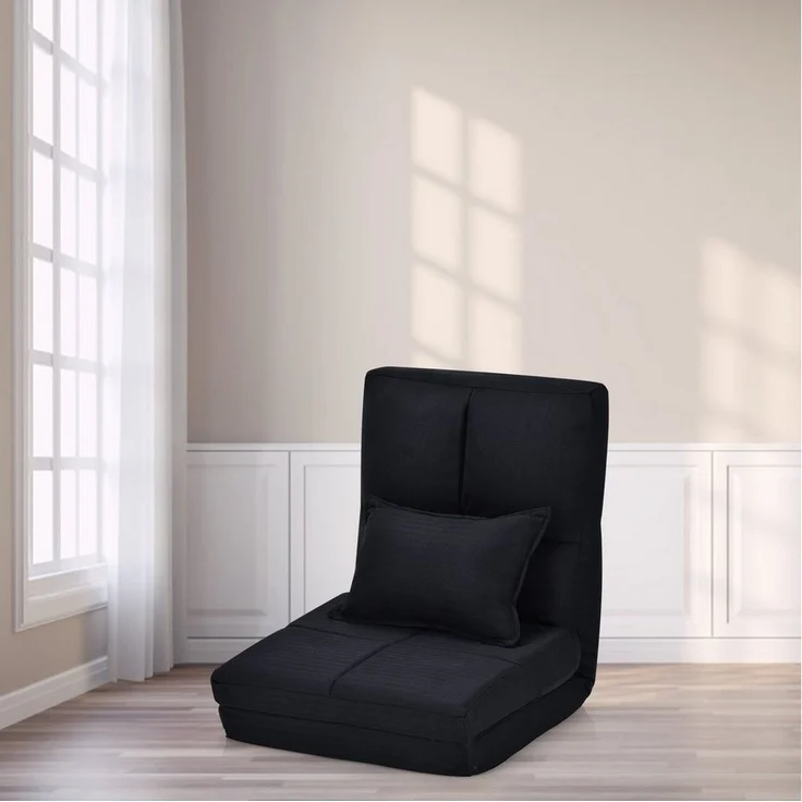 COSTWAY Relaxsessel, mit verstellbarer Lehne&Kissen,klappbar – Bild 2