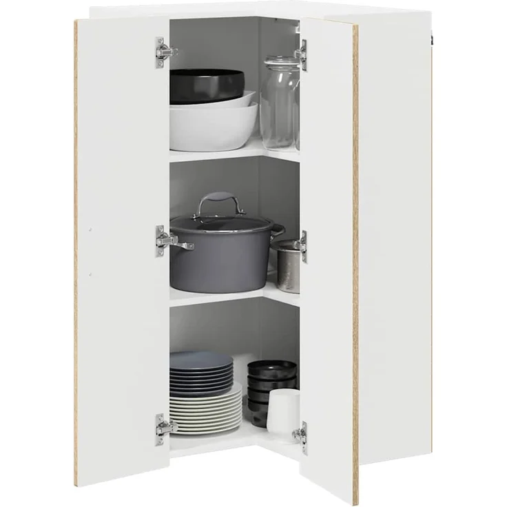 vidaXL Wand-Eckschrank PORTO Sonoma-Eiche 57 x 57 x 100 cm 885517 – Bild 3