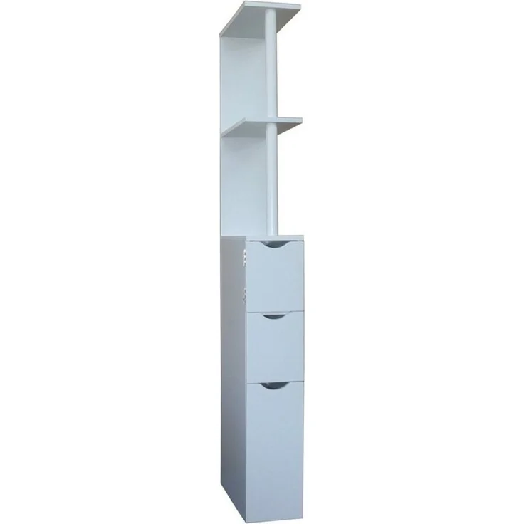HTI-Living Raumteilerregal Raumteilerregal 136 cm Thekla Weiß, Stück 1-tlg, Beistellschrank Nischenregal – Bild 1