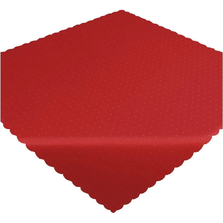 matches21 HOME & HOBBY Tischdecke Tischläufer 40 x 150 cm in Rot für Esstisch & Küche (1-tlg), Waschbare Mitteldecke mit gewelltem Rand