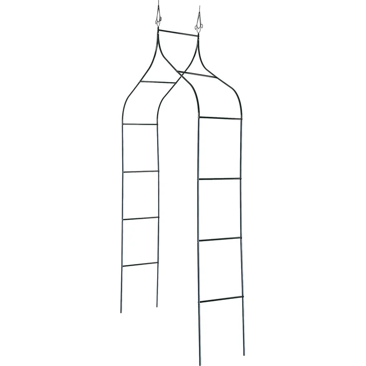 KADAX Gartenpergola aus Metall, 255 cm, Bogen, Blumenstütze für Rosen, Pflanzen, Kletterer – Bild 7