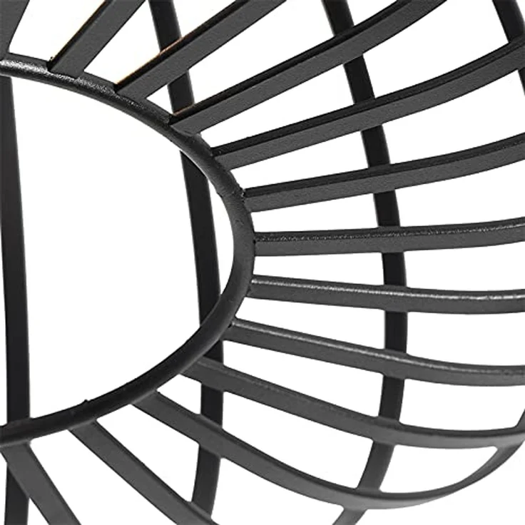 Qazqa Deckenleuchte Johanna, ohne Leuchtmittel, E27, Schwarz, Design, Stahl, 1-flammig – Bild 6